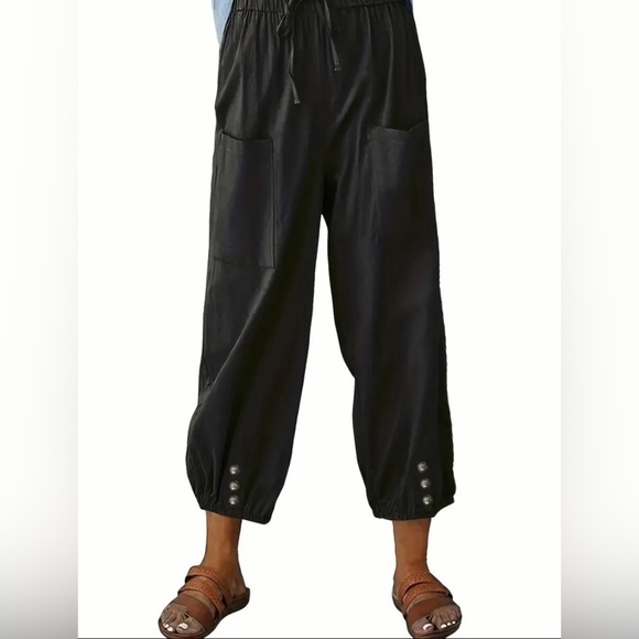 Source Unknown Pants - NWOT Plus Size Casual Pants, Women's Plus Solid  Decor Pants p3